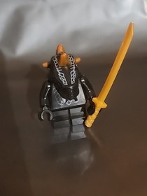 LEGO MINI FIGURE NINJAGO BLACK ORANGE SPIKY SNAKE BYTAR MINIFIG RETIRED