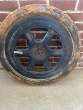 Vintage Wood Gear Pulley Foundry Mold Temperim 30” Diameter