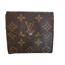 Louis Vuitton Monogram Portefeuille Elise Trifold Wallet Brown 882AN Vintage