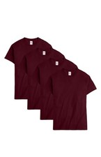 Hanes Men Crew neck T-Shirt 4-Pack ComfortSoft 100 Cotton Heavyweight Tee Plain