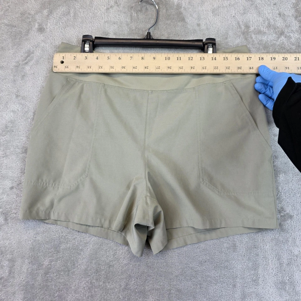 Pantalones Cortos Patagonia Para Mujer Grandes Verdes Elastizados Senderismo Aire Libre Informales Bolsillos Foto 2 de 4