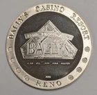 1.25 oz .999 Silver ~ Vintage Bally's Reno Casino Tokens ~ Gallery of Gold NCM