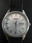 Seiko Men's Quartz Watch Silver Stainless Steel Day/Date 36mm 7N43-9048 New Batt