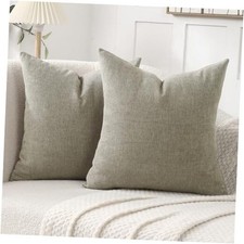 18x18 Inch Decorative Chenille Throw Pillow 18" x 18" Pack of 2 Camel