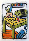 Original ACEO CERAMIC ART Pottery Studio Wheel - Kiln Fired | PotteryApocalypse — photo 1