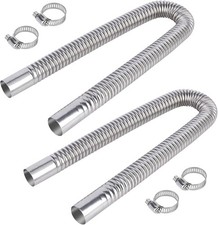 23.6 Inches Stainless Steel Exhaust Hose, 2.5cm/ 1 In Fuel Tank Diesel Gas Vent 