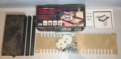 Vintage Sears Craftsman 8'' Dovetail Joint Fixture Rabbet 92570 Open Box USA