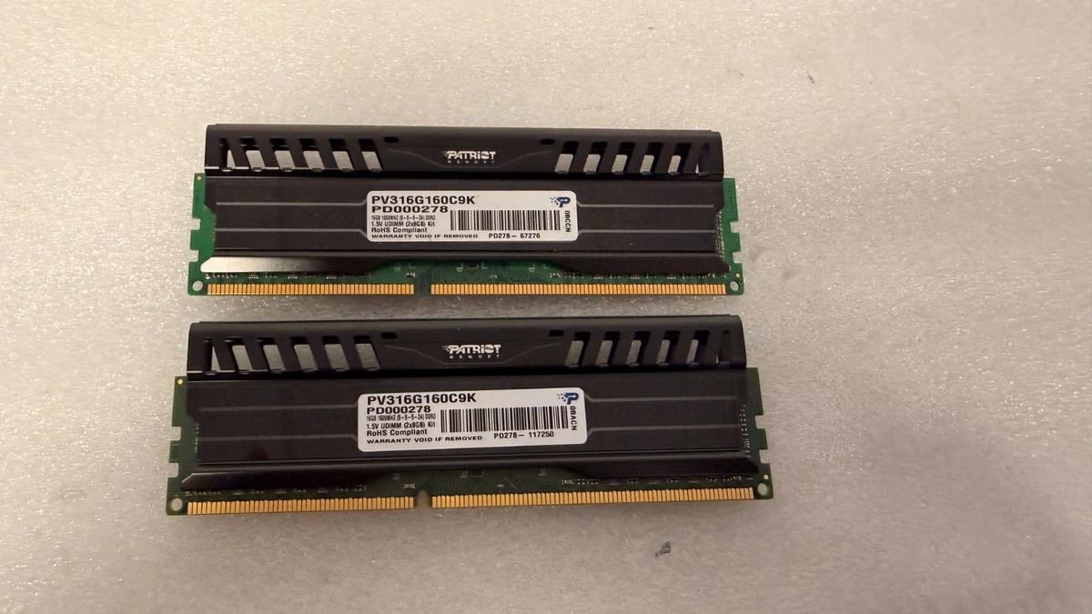 Patriot DDR3 SDRAM 16 GB Total Capacity Memory (RAM) for sale | eBay