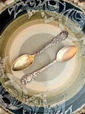Baker-Manchester Sterling Silver Spoon & S. U.S & A / NY Sherman w/Gilt Wash