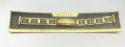 Hadley 1/20- 12kt Yellow Gold Filled Men 13mm Watchband NOS Vintage Antique D63