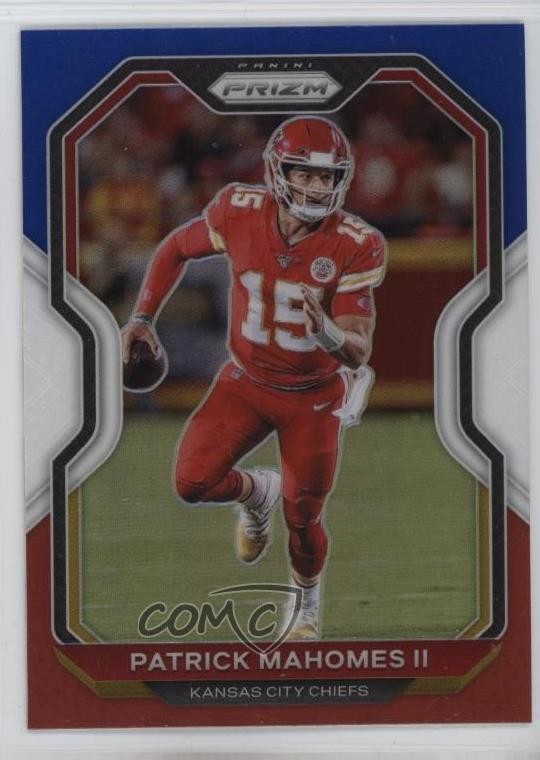 2020 Panini Prizm Red White & Blue Prizm Patrick Mahomes II #124 1s6p