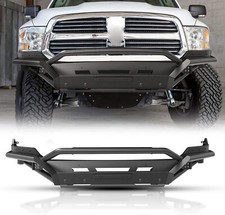 3 In 1 Steel Front Bumper For 2013-2018 Dodge Ram 1500 Offroad W2led Lamps Kit