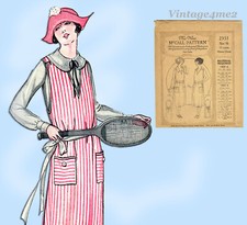 McCall 2351: 1920s Uncut Misses Sporty Dress Size 34 Bust Vintage Sewing Pattern