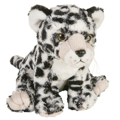 Adventure Planet Plush Animal Den SNOW LEOPARD (8 inch) New