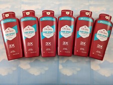 LOT 6 OLD SPICE PURE SPORT HIGH ENDURANCE BODY WASH  24 FL OZ