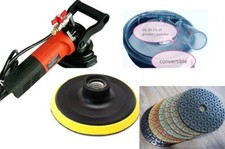 Wet Polisher grinder 5" 6" 7" granite concrete floor polishing pad marble buffer