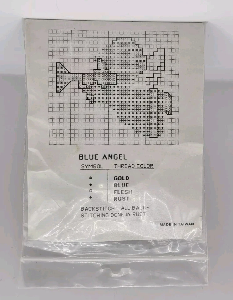 Vintage Traditions Blue Angel Miniature Cross Stitch Kit T8504 - Image 2 of 2