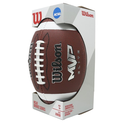 Wilson Mvp Elite Junior Size Double Lace Leather Composite Football Wtf1463 Ncaa - Picture 2 of 3