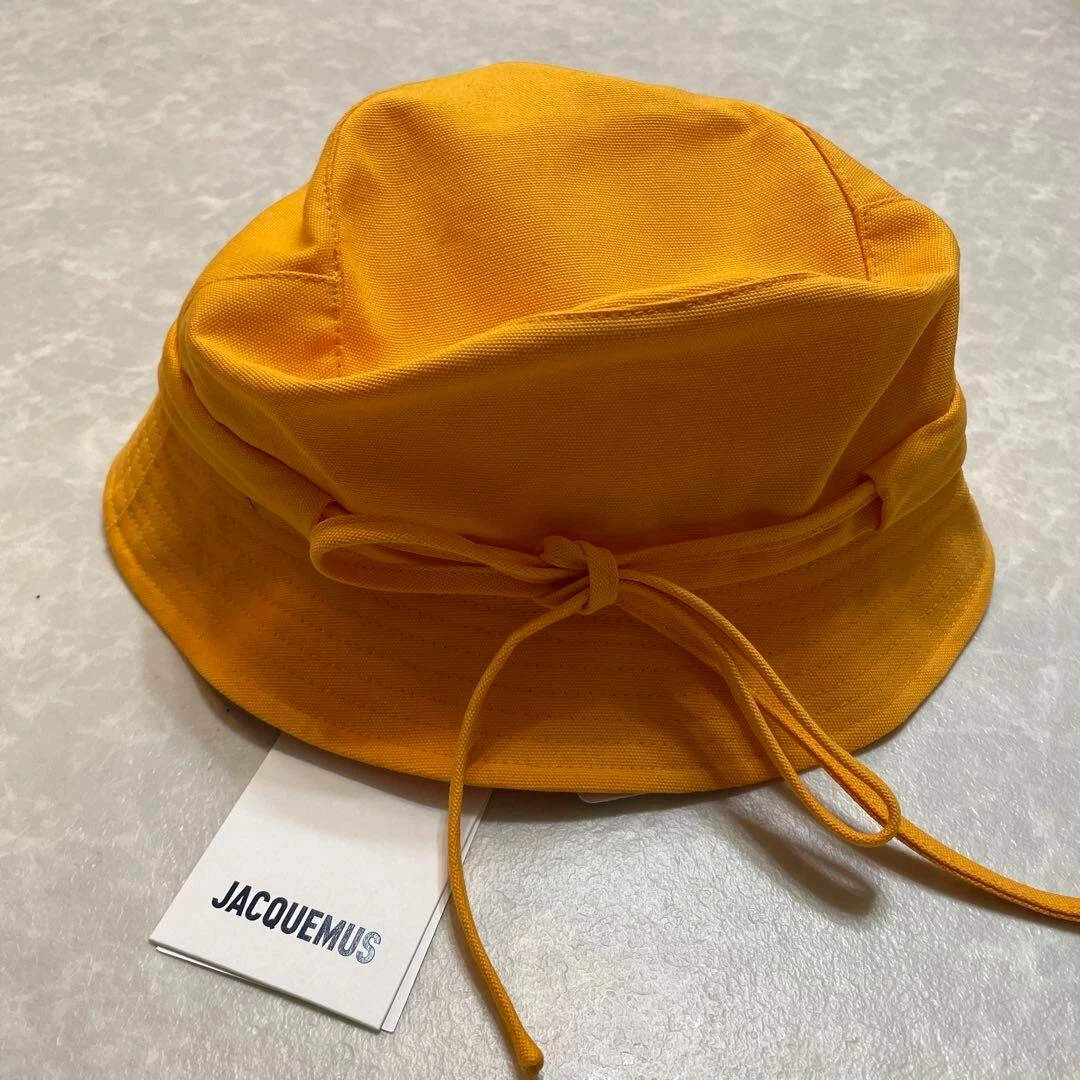 JACQUEMUS LE BOB GADJO Bucket Hat Cap Orange Size 56