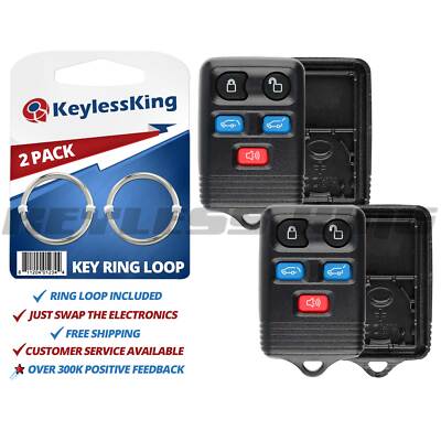 2x Fits 2008 2009 2010 Lincoln Navigator Keyless Remote Shell Case CWTWB1U511