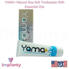 YAMA+ Natural Sea Salt Kosher Mint Toothpaste With Essential Oils FIouride Free