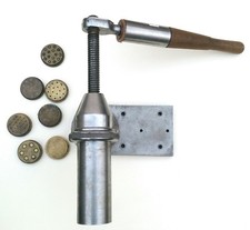 TORCHIO MANUALE MECCANICO IN ACCIAIO PER PASTA CON 7 PIASTRE IN BRONZO BIGOLARO