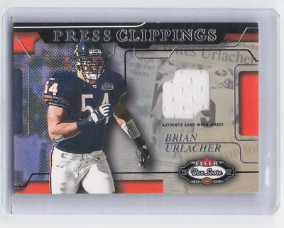 2002 Fleer Box Score #NNO Brian Urlacher Press Clippings Jerseys