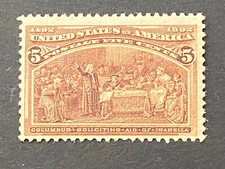 US Stamps-SC# 234 - 5 Cent - MH - SCV = 50.00