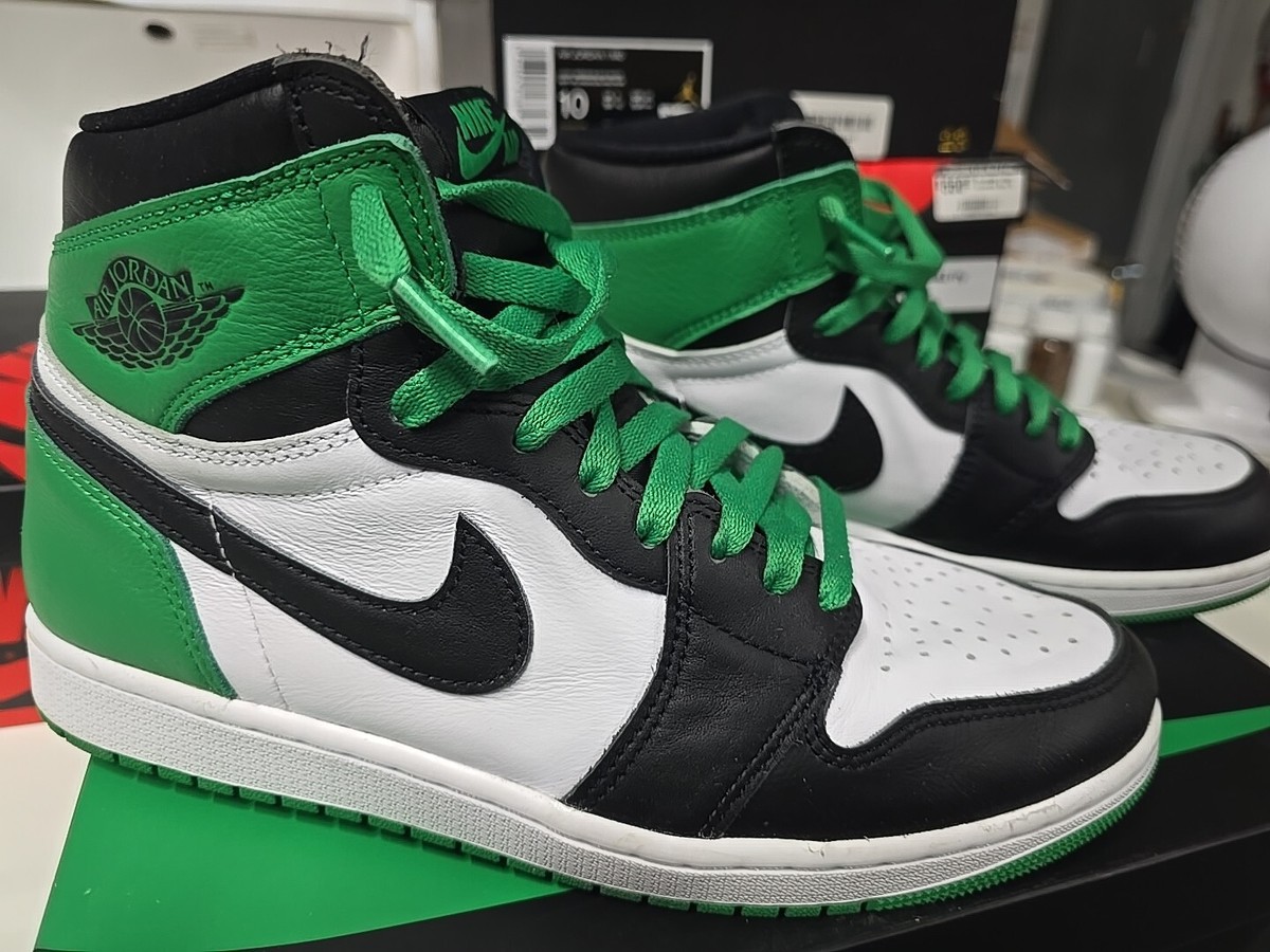 Nike Air Jordan 1 Retro High OG Black Lucky Green White Nike Air Jordan 1 Retro High OG Black Lucky Green White