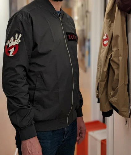 GHOSTBUSTERS 2 Custom Flight Jacket All Adult Sizes Name Patches (II) - product listing photo