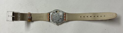 Swatch Skin Uhr Mille Linie SFK140 2002 Swiss Made Armbanduhr dünn mit Band - Bild 4 von 5