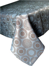 Geometric Circle Assorted Sizes Polyester Woven Fabric Tablecloths Multi-Color