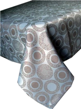 Geometric Circle Assorted Sizes Polyester Woven Fabric Tablecloths Multi-Color