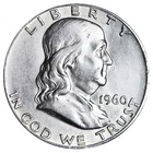 1960 Franklin SILVER Half Dollar Brilliant XF/AU Complete Your Album!