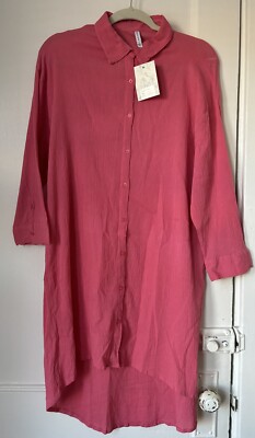 Pink Raviya RAVIYA Women’s Long Sleeve Loose Shirt Size L Pink Color LIGHT | eBay