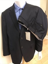 NWT Suitsupply Pure REDA 1865 Wool Napoli Suit 2 Pcs Size 44S Navy