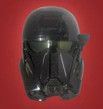 2016 Hasbro LucasFilm Star Wars Rogue One DEATH TROOPER Mask Black LIGHTS UP