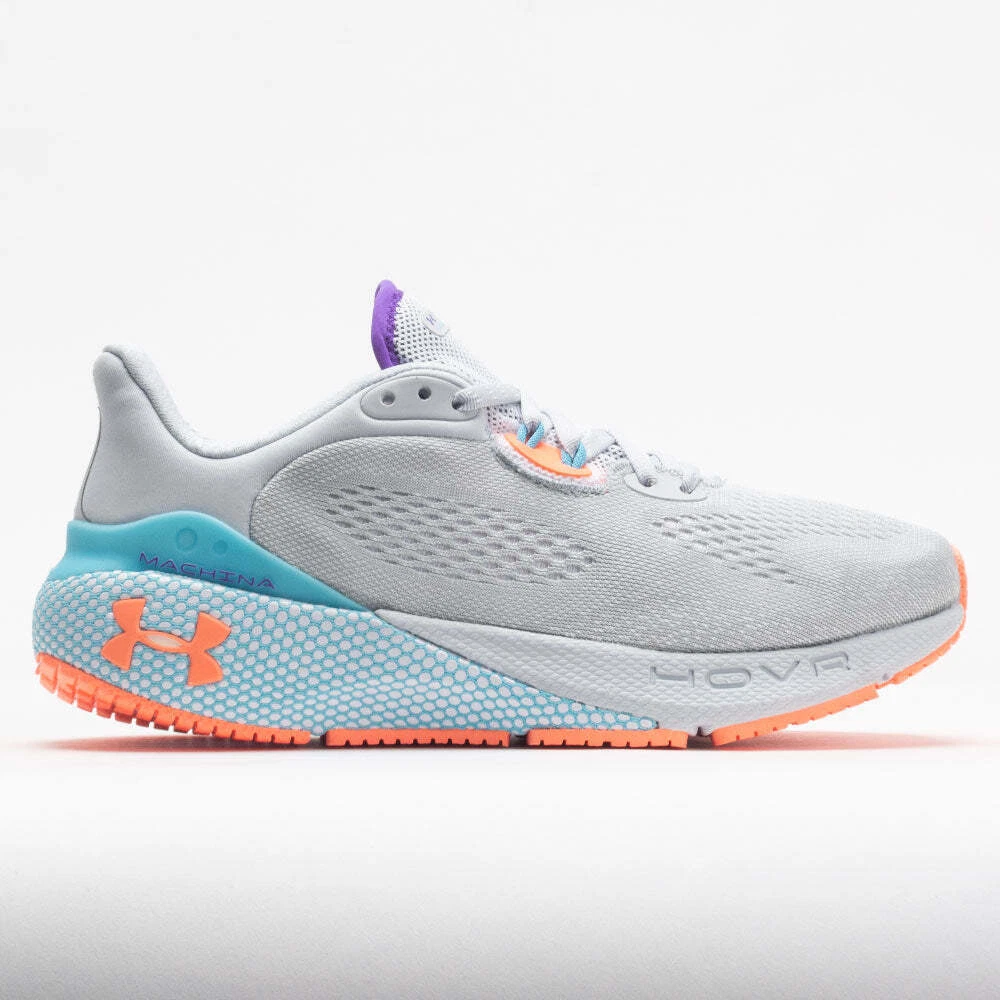 Under Armour Women s HOVR Machina 3 Running Shoes Gray Blue 9 B