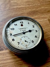 VINTAGE ZENITH 8 DAY CLASSIC MOTOR CAR CLOCK  ( Mercedes Benz  / Rolls Royce )