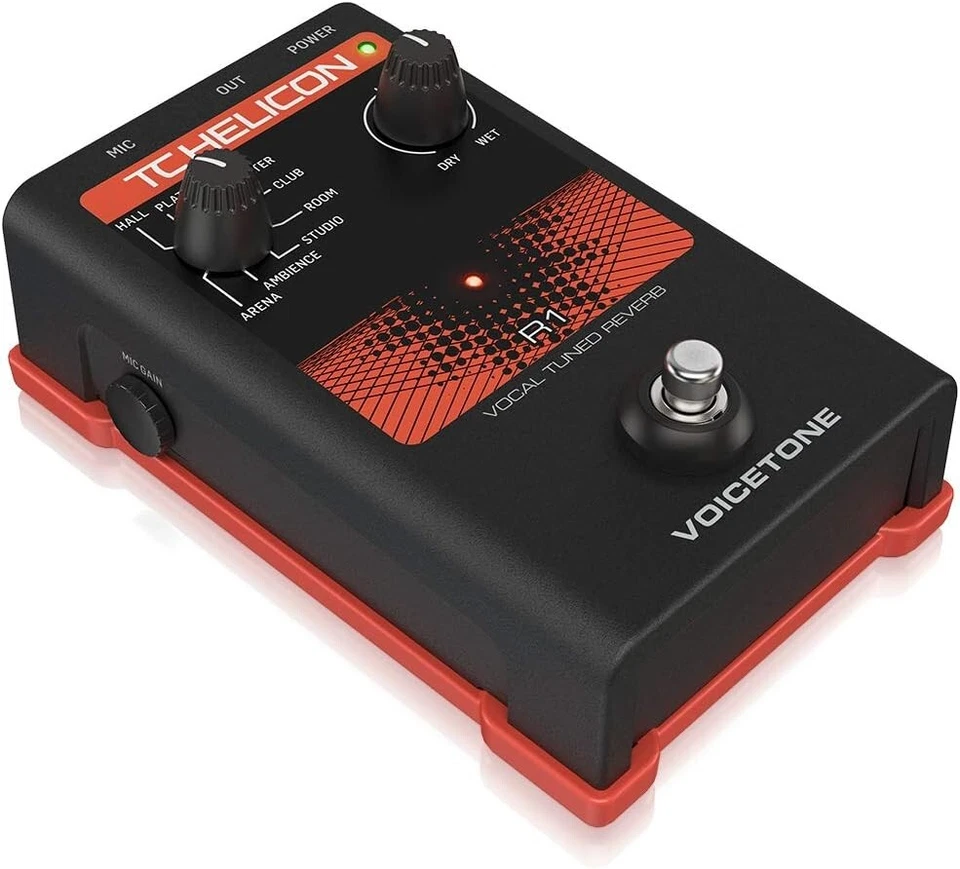 TC Helicon Voicetone R1 Vocal Tuned Reverb Vocal Effects Pedal P-24183 F/S new - Image 2 of 4