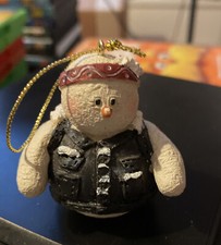 Snowberry Cuties Christmas Ornament,  The Biker  , New Not Used. Very Popular