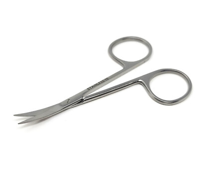 MICRO IRIS SCISSORS 3.5'' CURVED BLADES SURGICAL INSTRUMENTS STAINLESS CE