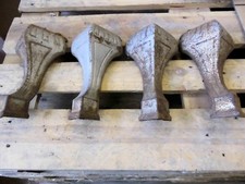 Vier Antike Gussf&uuml;sse Art Deco RAR sehr Dekorativ XI