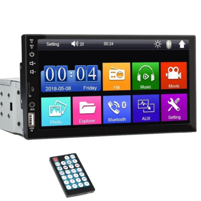 Autoradio 7 Zoll 1 Din MP5 Player Touchscreen Multimedia FM ISO Power Au