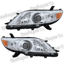 Headlights Assemblies For 2011 2012 2013 Toyota Sienna Left+Right Pair LH+RH