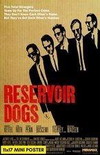 Reservoir Dogs (1992) Movie Poster 11x17 Tarantino Crime