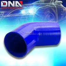 3" 45-DEGREE ELBOW BLUE SILICONE HOSE TURBO/CHARGER/INTAKE/INTERCOOLER COUPLER