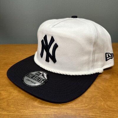 New York Yankees New Era The Golfer Navy White/Blue Rope Snapback