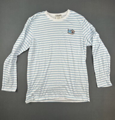 Pusheen Women's Pusheen Box Exclusive Blue/White Striped Long Sleeve Small (c)