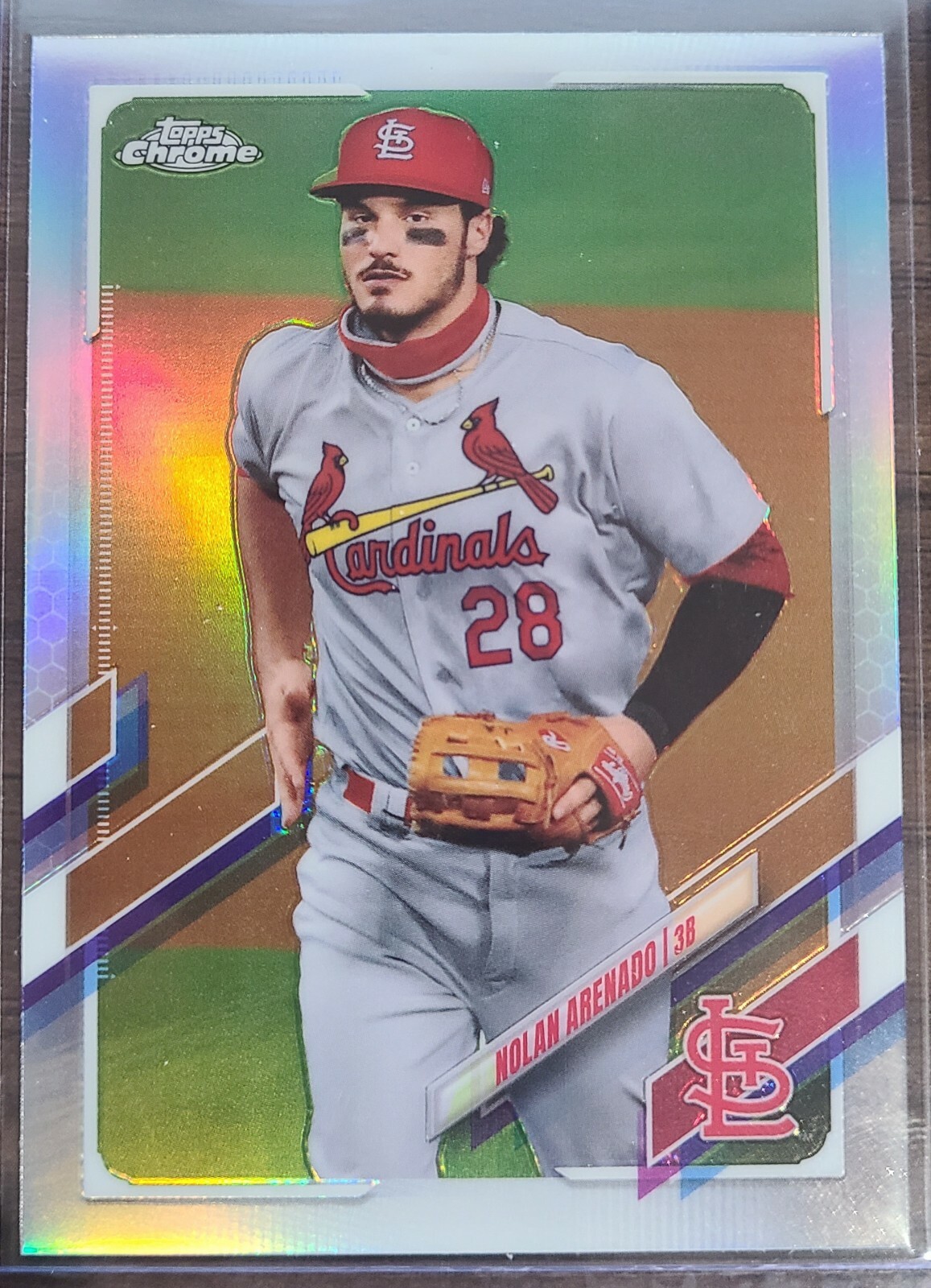 NOLAN ARENADO 2021 TOPPS CHROME PHOTO VARIATION REFRACTOR SP! CARDINALS! WOW #84